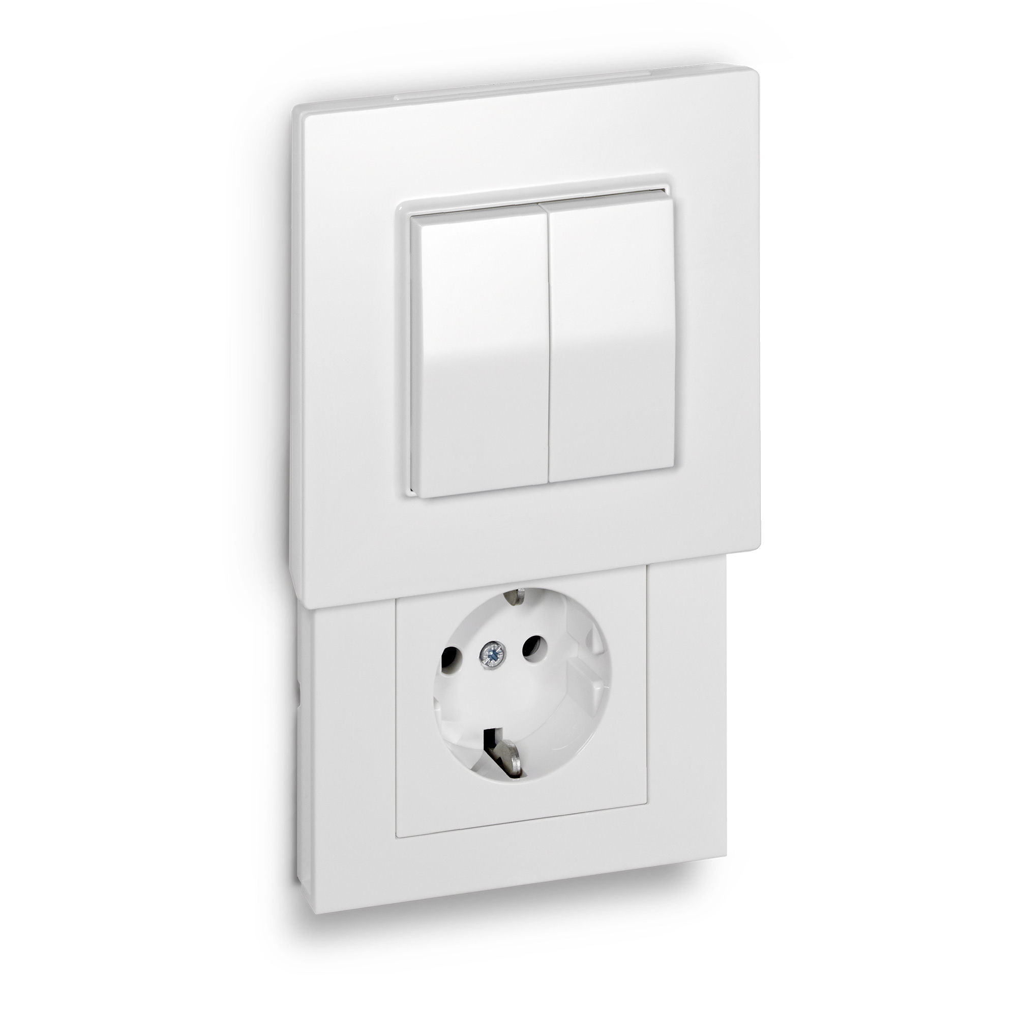 Hidden Socket | Versteckdose® with Friends of Hue switch with socket insert for plug type F (GER)