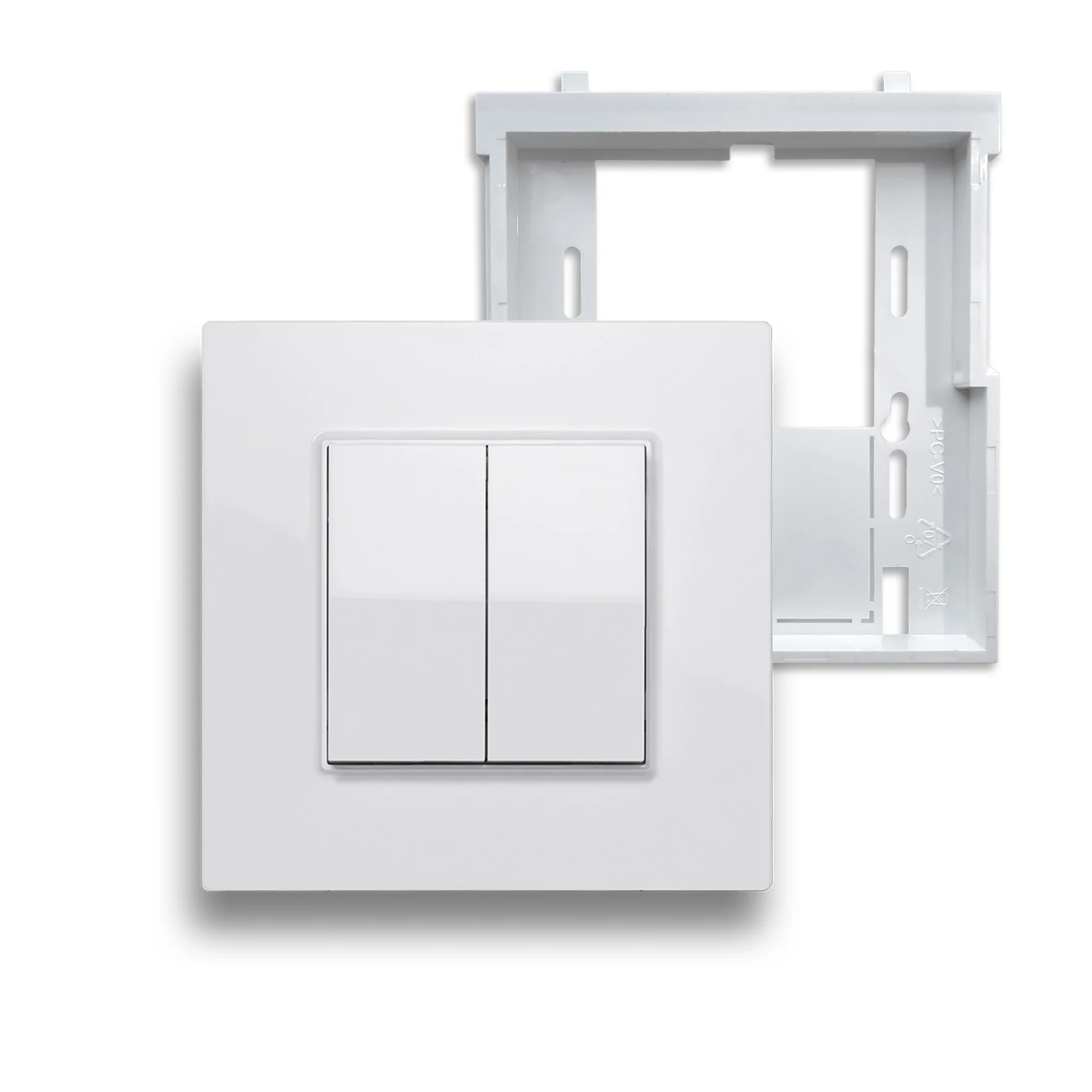 Casambi Switch with connecting frame, to supplement Hidden Socket | Versteckdose®
